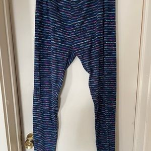 Kids Striped Blue Leggings